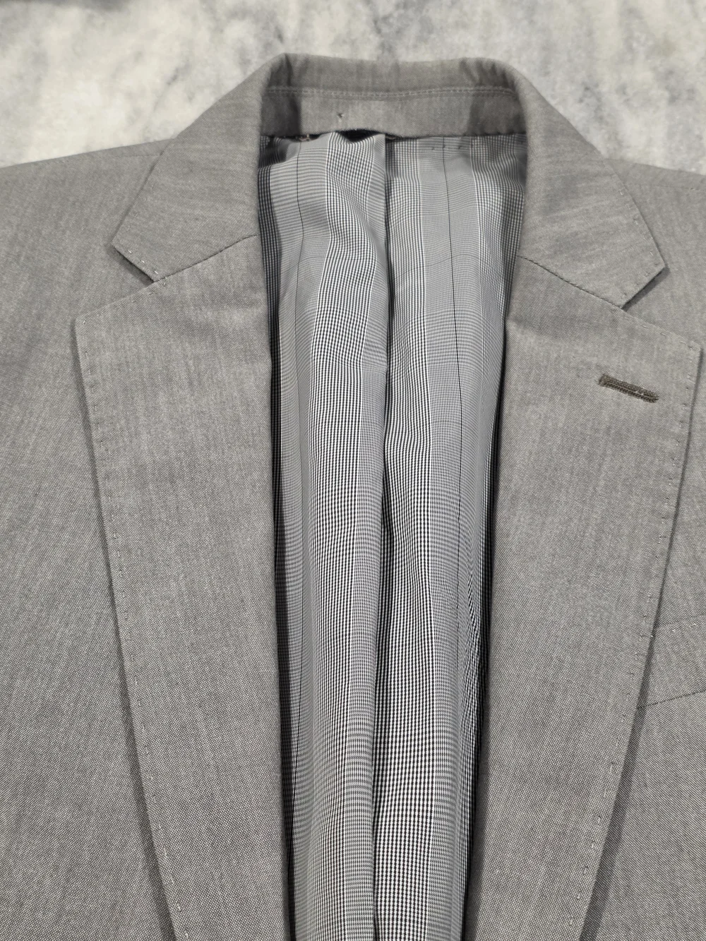 38R Men's JF J. Ferrar 2 Button Blazer Gray Slim Fit Sport Coat
